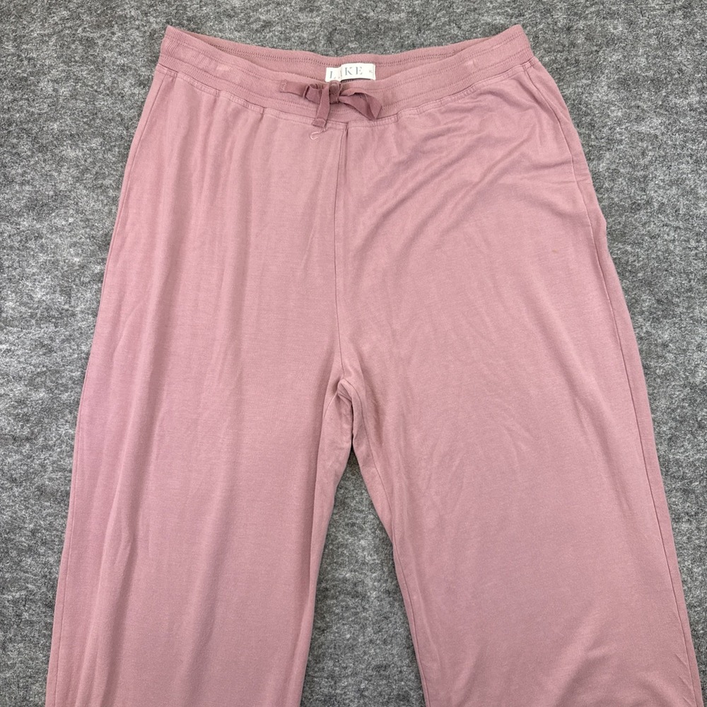 LAKE Women's Dusty Rose Pajama Set - Long Sleeve Top & Drawstring Pants - Picture 4 of 16